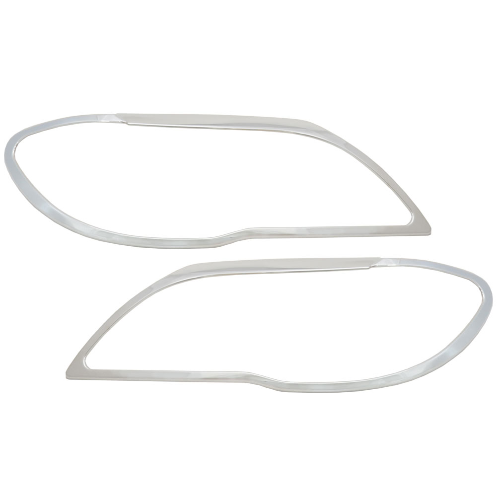 ri-bw402-01 ヘッドライト用 7シリーズ BMW E65 E66 (後期 2005-2009 H17-H21) クロームメッキ ランプ トリム ガーニッシュカバー ( ヘッド ランプ ライト Custom カスタム 車 ドレスアップ 取付簡単 クロム メッキ クロムメッキ メッキパーツ carparts )