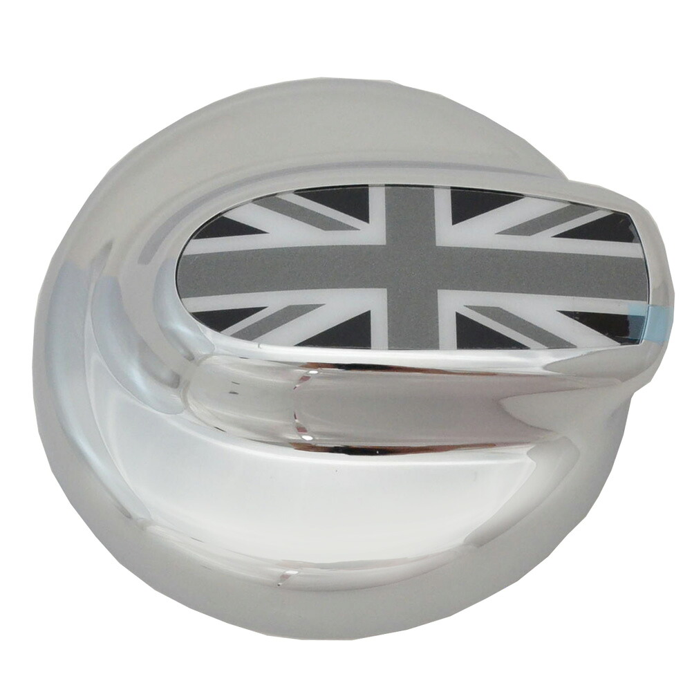 ri-mi402-78bka 燃料キャップ(モノクロ)用 BMW MINI R55 R56(前期後期 ※Cooper Sのみ) ユニオンジャック クロームメッキトリム ガーニッシュカバー (車 メッキ アクセサリー ドレスアップ クロームメッキ トリム 車用品 カスタムパーツ)