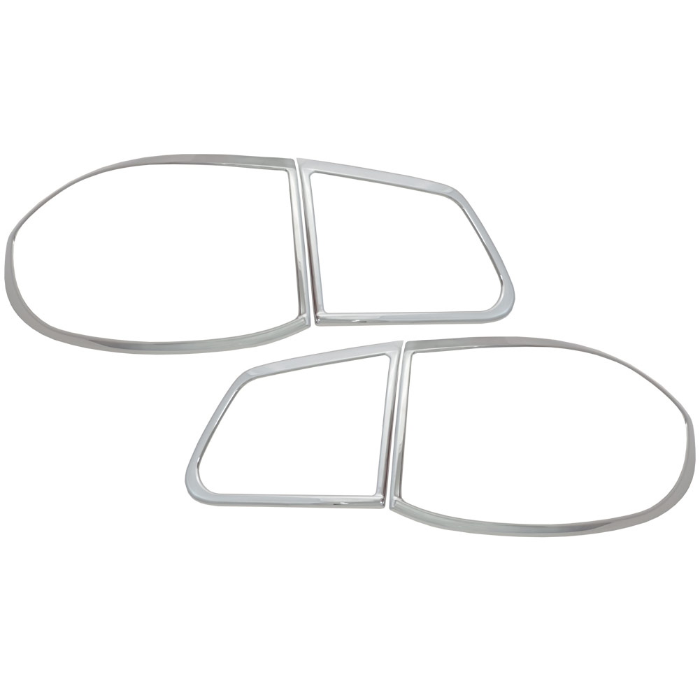 ri-vw650-02 テールライト用 Tiguan ティグアン (5N前期 2008-2011 H20-H23) VW フォルクスワーゲン クロームメッキ トリム ガーニッシュ カバー (テールランプ ランプ ライト メッキカバー クロム メッキパーツ カスタム パーツ 外装 車 自動車 カー用品 アクセサリー)