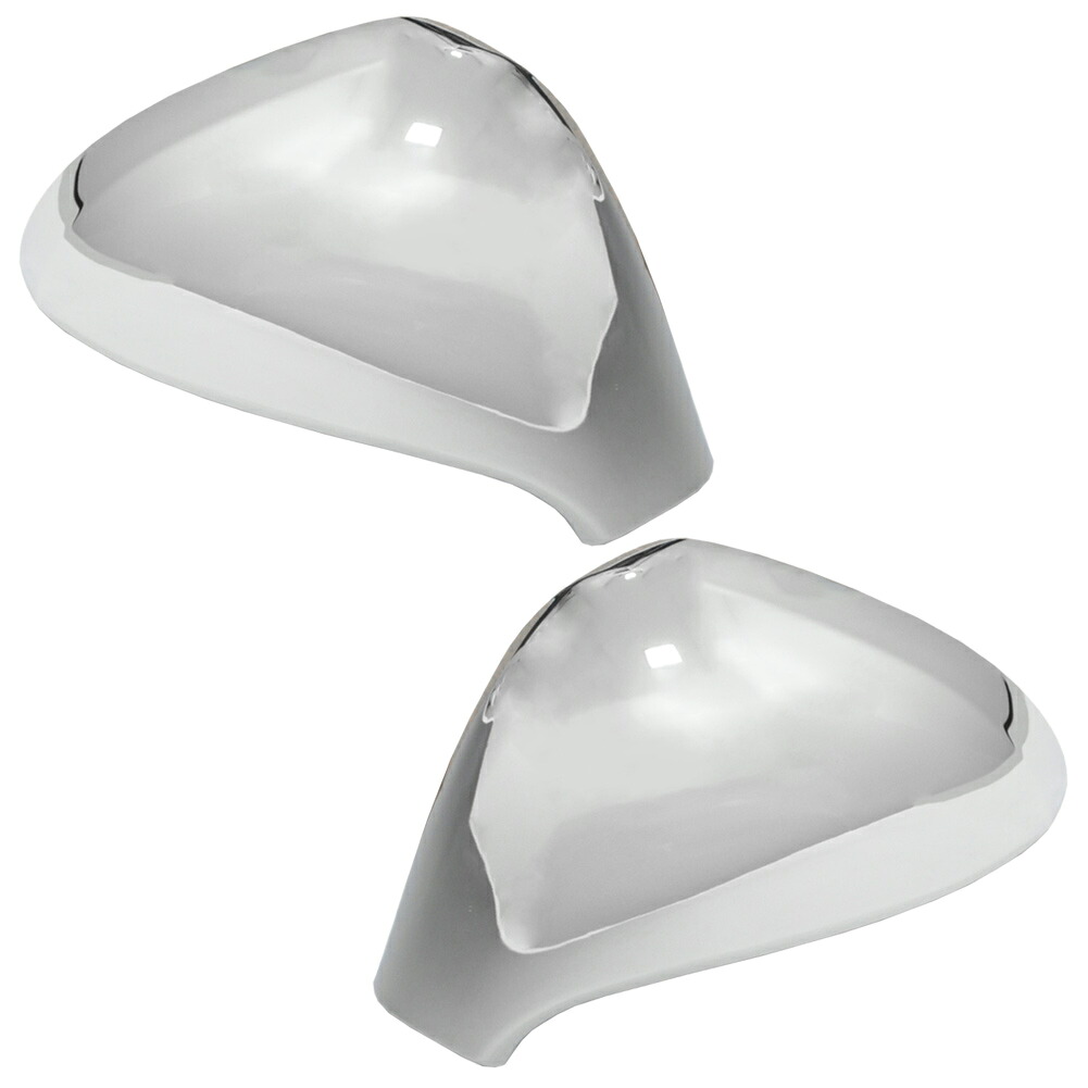 ri-pt011-05a ドアミラーカバー用 Peugeot プジョー 207 (Typ A7 2007-2012 H19-H24) クロームメッキトリム ガーニッシュカバー (サイドミラー ミラーガーニッシュ カーミラー メッキカバー 車用品 ドレスアップ メッキ 外装 カスタム パーツ エクステリア 鏡面仕上げ)｜ファクトリーダイレクトJAPAN