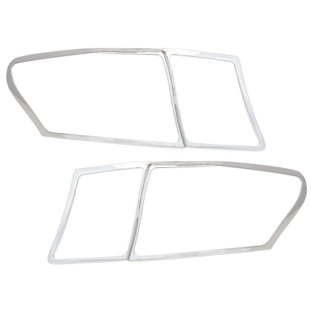 ri-ls403-02 テールライト用 Lexus レクサス LS460 (F40系 前期 2006.08-2008.09 H18.08-20.09) Toyota Lexus トヨタ レクサス クロームメッキランプトリム ガーニッシュ カバー ( 外装パーツ テールランプ メッキカスタム 車 クロームパーツ クロムメッキ ABS樹脂製 )