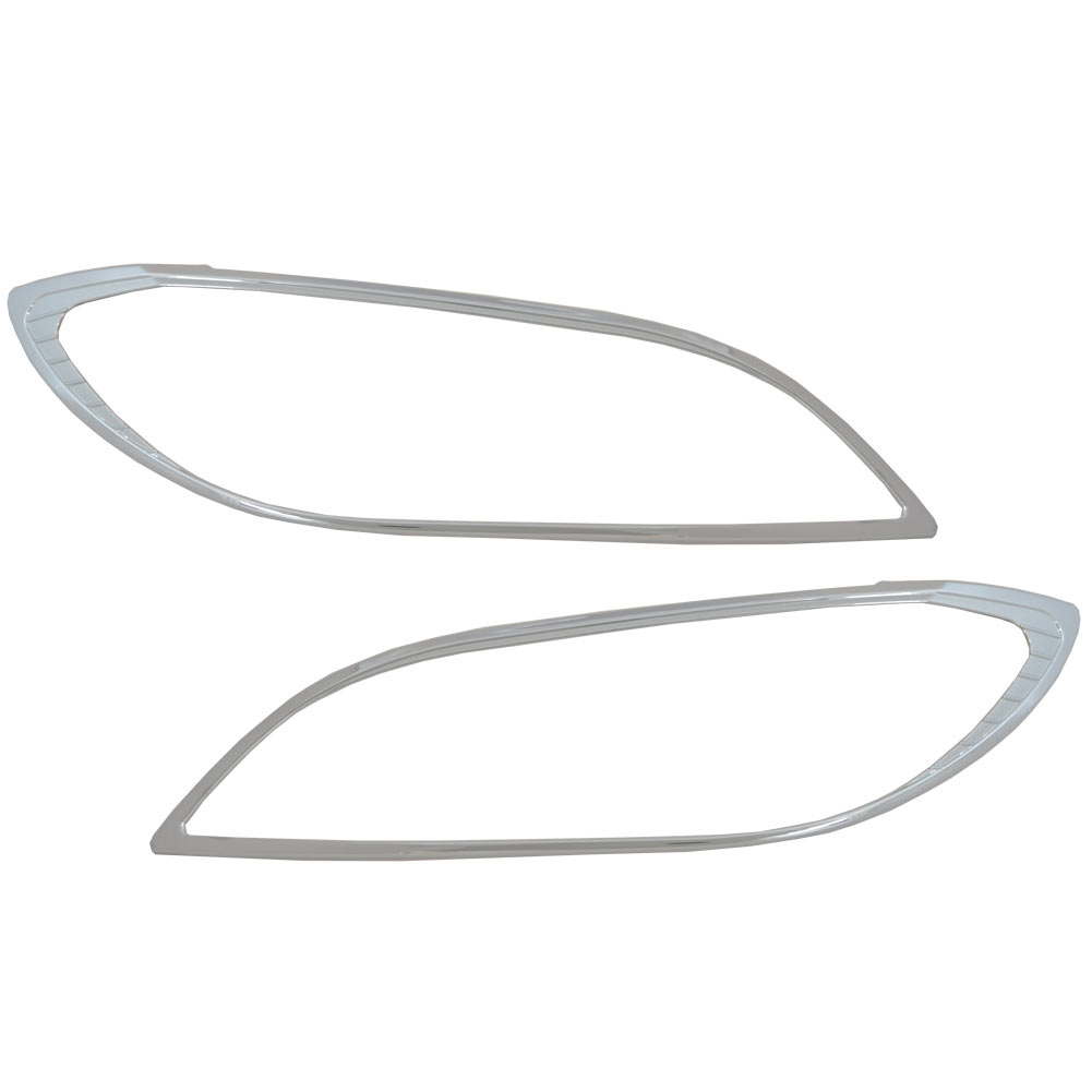 ri-mz401-01 ヘッドライト用 Axela アクセラセダン(BK系後期 H18.06-H21 2006.06-2009) Mazda マツダ クロームメッキパーツ ガーニッシュカバー(車用品 ヘッドランプ メッキトリム カスタムパーツ ヘッドライトカバー クロムメッキ メッキパーツ 日本車 改造)