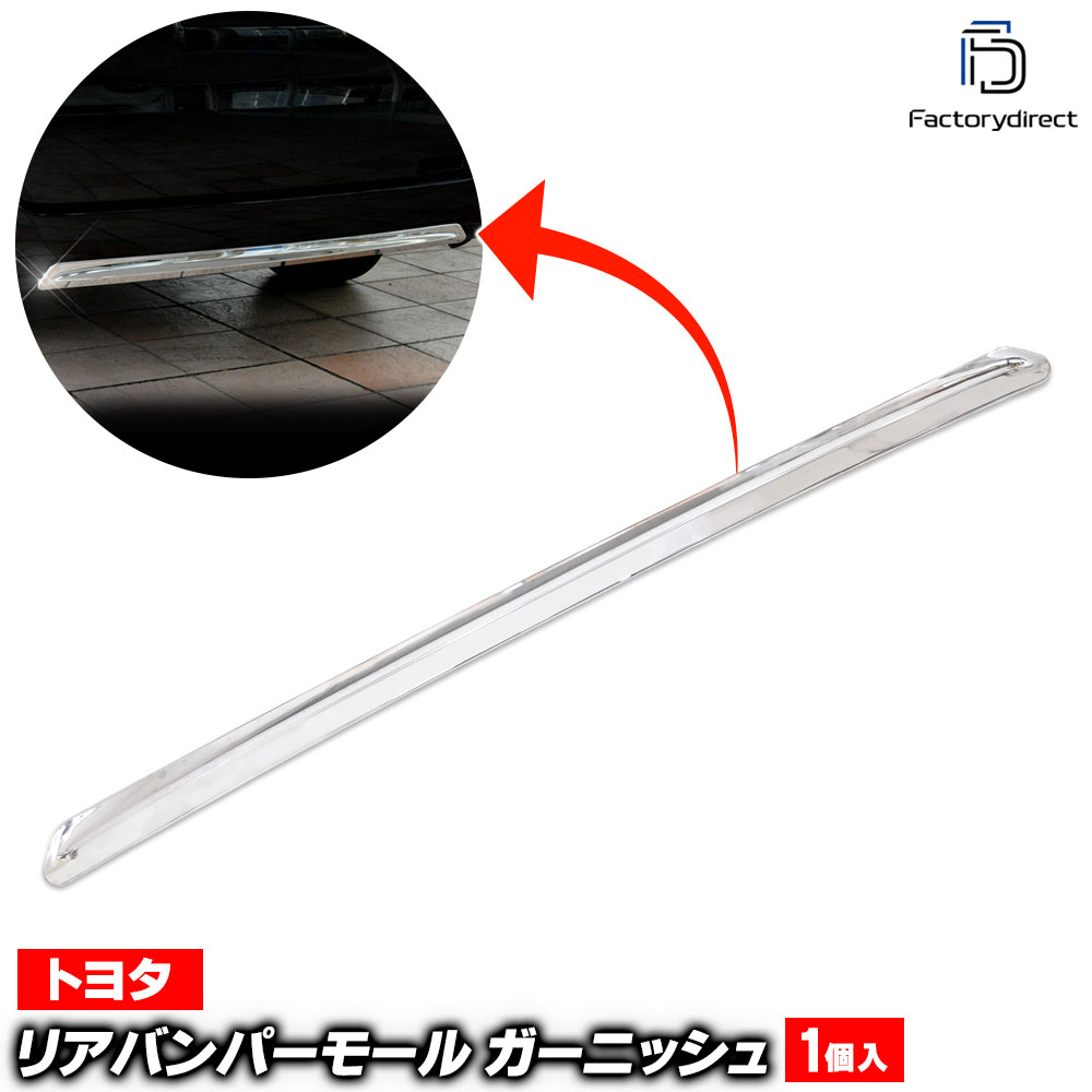 ri-ta560-11 リアバンパー用 VOXY ヴォクシー (80系 Zsグレード H26.01-R03.09 2014.01-2021.09 ※煌を含む) トヨタ Toyota クロームメッキトリム ガーニッシュ カバー (リヤ バンパー ガード プロテクター 外装 アクセサリー ドレスアップ 車 カスタムパーツ 改造)