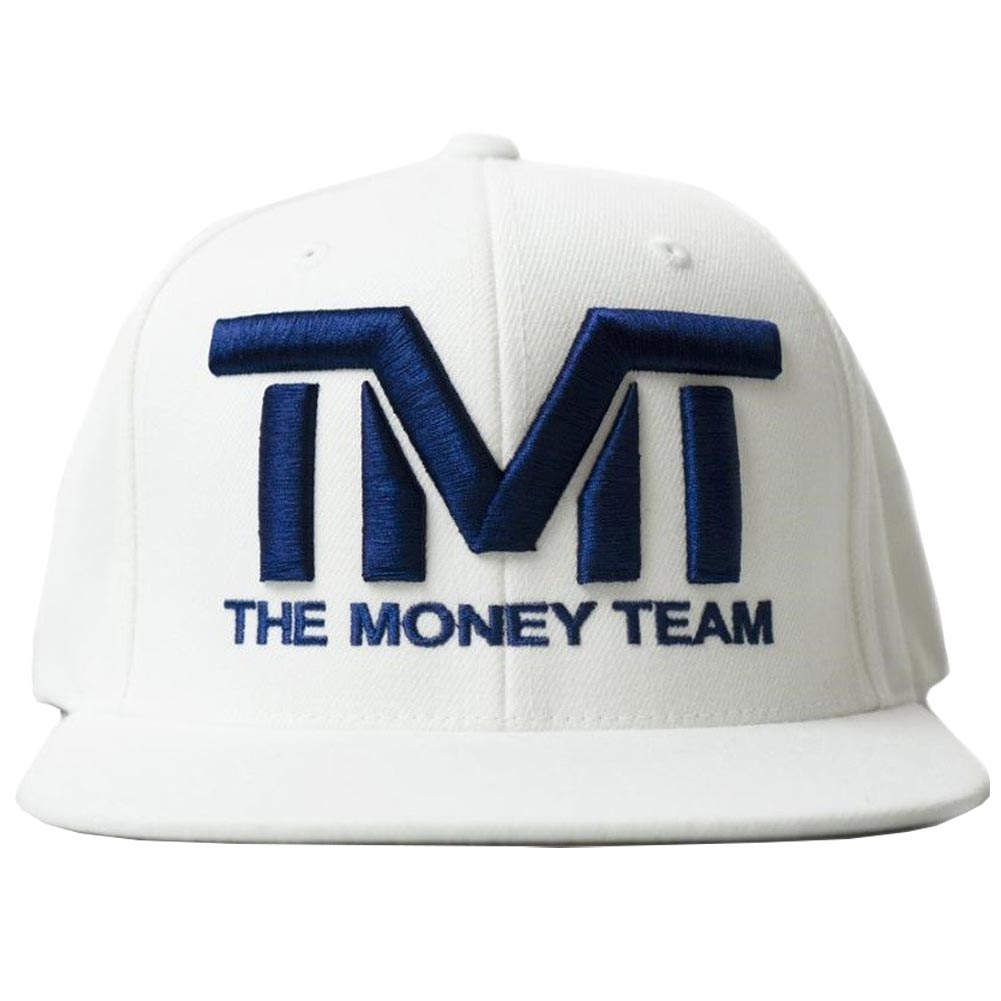 新着商品 楽天市場 Tmt H06 3wv The Money Team ザ マネーチーム Courtside 白 ベース 紺ロゴ グリーンブリム フロイド メイウェザー Tmt キャップ 帽子 メンズ メンズキャップ帽子 ブランド かっこいい アメカジ ぼうし 平つば 男性 スナップバック