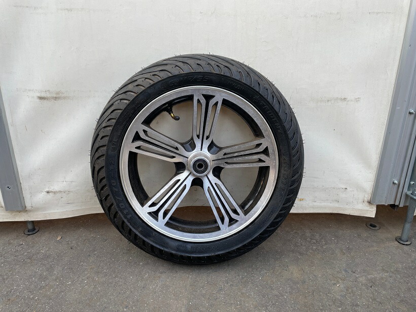 【即納】タイア + 車輪書き割り 10inch 120-70 前輪 1本 EVトゥクトゥク 三輪自動二輪車 軽銀製 トライク 10in 耐久性