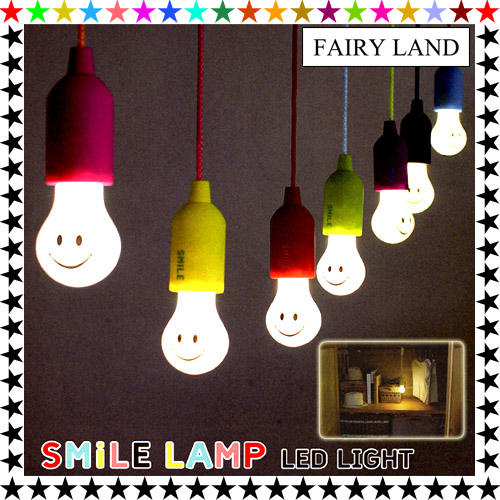 【楽天市場】可愛いランプ LEDライト LED照明 smilelamp 簡易ライト 照明 電池式：コレクションケースのお店