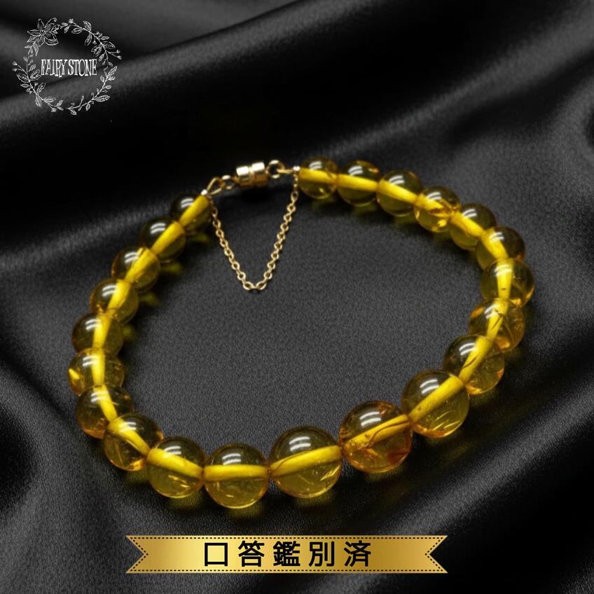 【20倍！ポイント】 パワーストーン ブレスレット 天然石 琥珀 14KGF マグネット ハンドメイド アクセサリー プレゼント 女性 男性 口答鑑別済 内寸16ｃｍ ギフト 運気 幸運 オリジナル メンズ レディース