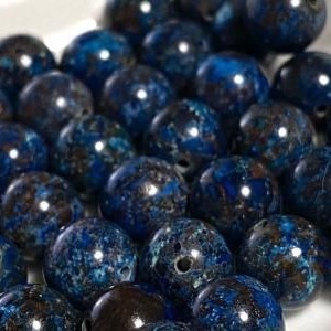 楽天市場】【1粒売り ビーズ】クリソコラ 8mm ブルー 家庭円満 運気