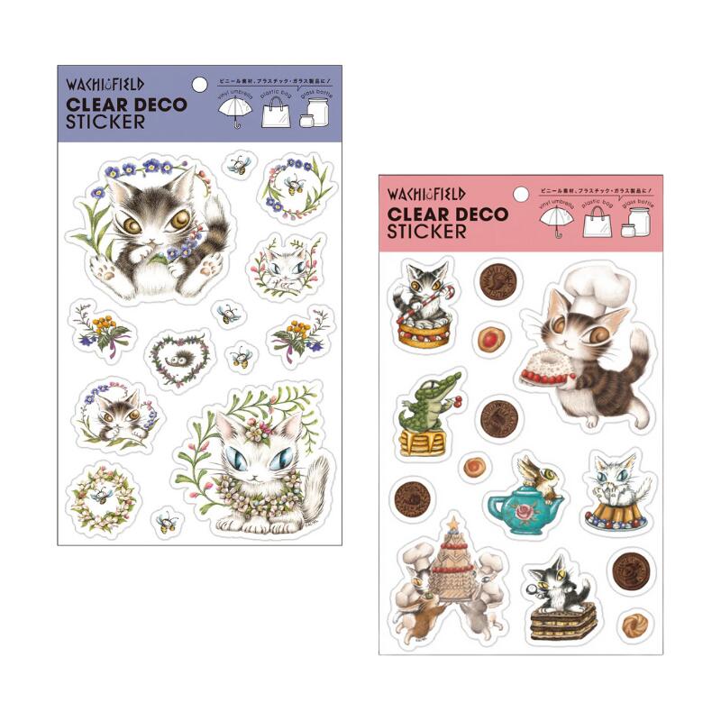 わちふぃーるど クリアデコステッカー（朝露／お菓子）[中国製]画像
