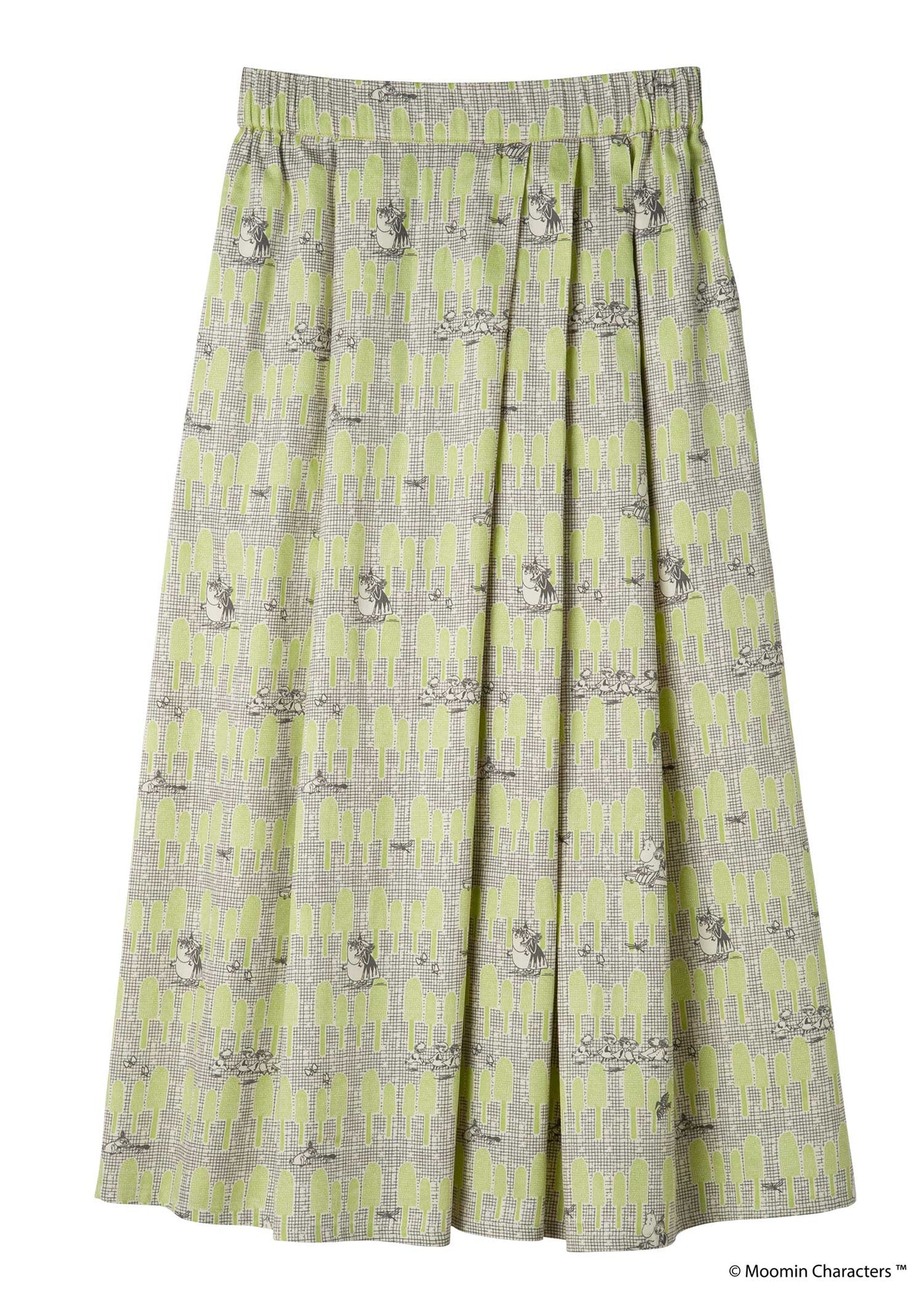 People Tree×Moomin ムーミン谷の夏まつり オーガニックコットンスカート（M／L）【ムーミンシリーズ】
