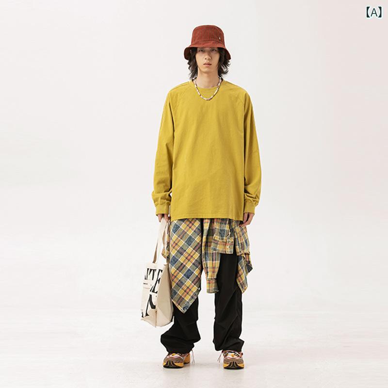 Tシャツ メンズ 長袖 ゆったり トップス インナー ユニセックス フィット ベースレイヤー 日常使い コットン調 軽量 吸湿速乾 伸縮性 ブラック グレー ネイビー 通年対応