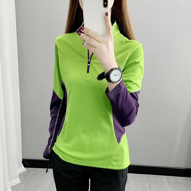 レディース 長袖 速乾 Tシャツ アウトドア ランニング 登山 ハイキング ヨガ フィットネス 通気性 伸縮性 吸湿速乾 軽量 トップス