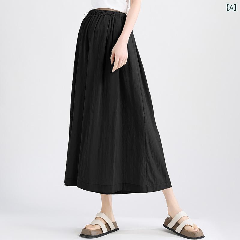 マタニティ ワイドパンツ パンツ スカート 夏 薄手 妊婦服 ゆったり 9分丈 大きいサイズ 涼しい 伸縮性