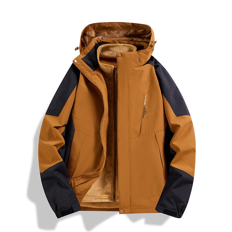 アウトドア ジャケット カップル ペア ユニセックス 防風 防水 多機能 軽量 秋冬 登山 ハイキング トレッキング スキー 釣り キャンプ 旅行 吸湿速乾 2ピース セット
