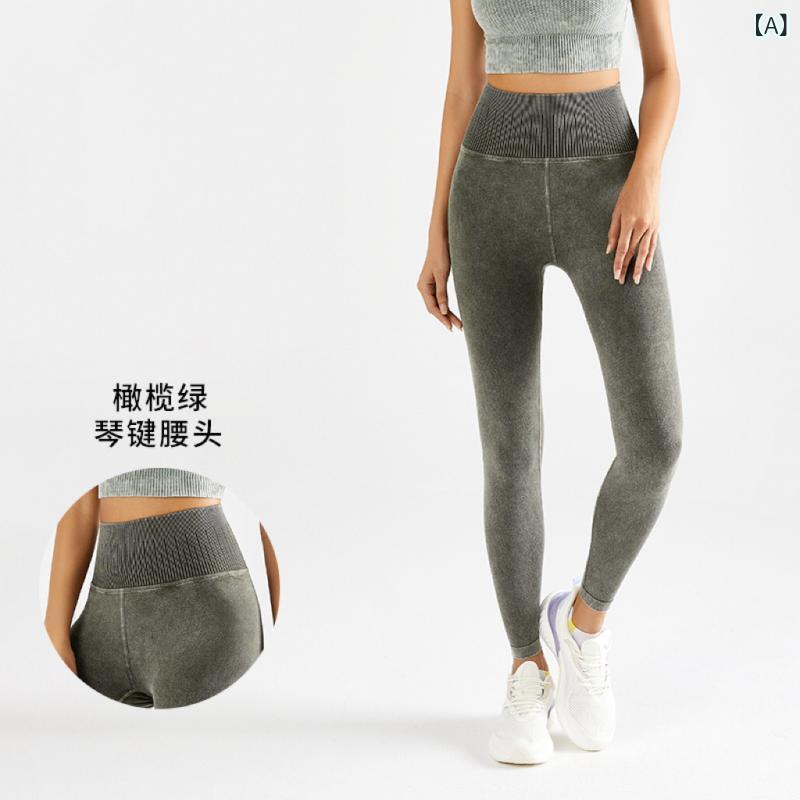 パンツ レディース ヨガパンツ 高弾性 レギンス スポーツ ウェア フィットネス ピーチヒップ ハイウエスト 美脚 ロングパンツ スキニー 秋冬 オリーブグリーン ネイビー ココア デニム グレー3