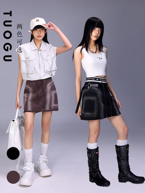 スカート レディース Aライン ミニスカート 夏用 セクシー スタイル 軽量 通気性 コットン 混 フェミニン かわいい 普段使い ハイウエスト