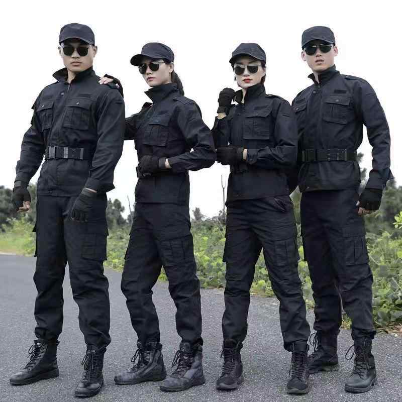 制服 メンズ 警備訓練服 セット レディース ジャケット式 執勤用 春秋冬 ワークウェア メッシュ加工 通気性 快適 作業着