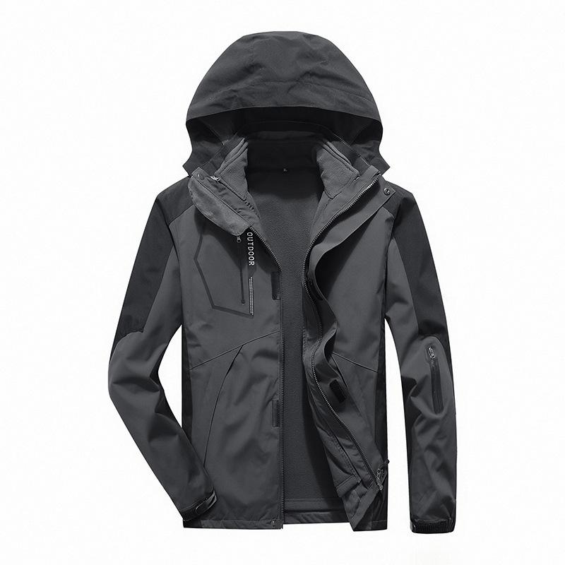 山登りアウター メンズ レディース 二人組用 3インチ1 防風 フリース 秋冬 アウトドア やり方 制服 軽さ 雨合羽 伸縮性 吸湿速乾 山歩き トレッキング ウィンドブレーカー 上衣 厚地の外套
