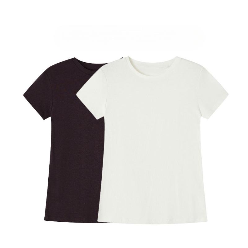 Tシャツ レディース 春夏 半袖 亜麻 リネン トップス カットソー インナー 綿麻 プルオーバー チュニック ゆったり 体系カバー 大きいサイズ 着痩せ 細見え お腹周り 二の腕カバー カジュアル 普段使い 通学 通勤用｜FAIRYショップ