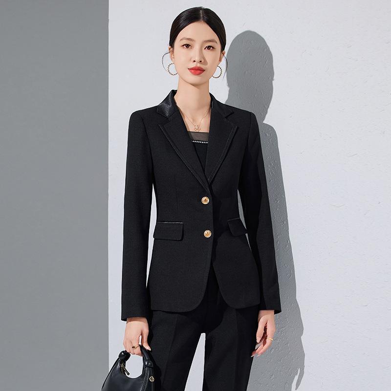 レディース ピンク スーツ セット 春秋 通勤用 高級感 カジュアル ジャケット パンツ 職業服 ファッション 上品 仕事着