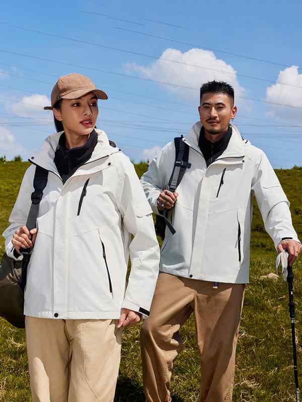 ジャケット 男女兼用 登山 アウトドア 三合一 防風 防水 取り外し可能 フリース インナー 2点セット 多機能 軽量 通気性