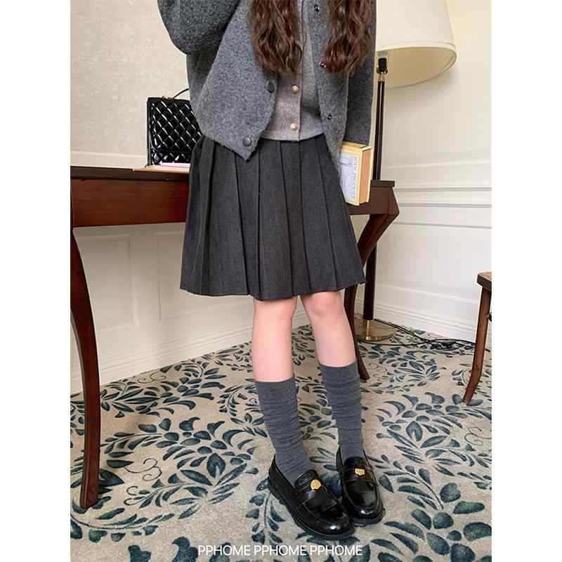 秋冬 百 ひだ 中 スカート 女子 高校 iu 系 毛の 半身 スカート 冬 中 丈 スカート 女子 春 学生