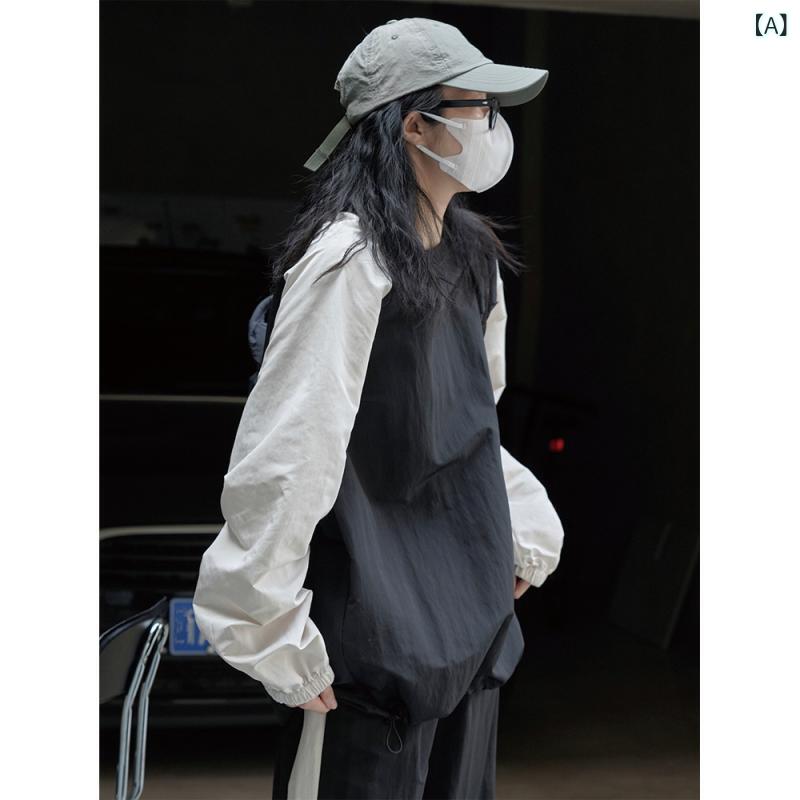 スウェットパーカー レディース 春夏 心地よい 運動競技風 うつり変わり色つや ゆったり 大層らしい大きさ か細い成り行き 長袖 トップス 相応う 日常使い走り 軽さ 伸縮性