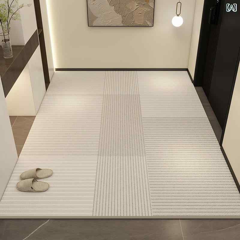 部屋の入り口 引っ敷き 朦々たる 防滑 PVC 組みあわせる革 洗わず 室内 リビング 御前上等感 エントランス状態 部屋の入り口前 通路 敷き 座布団 耐久性