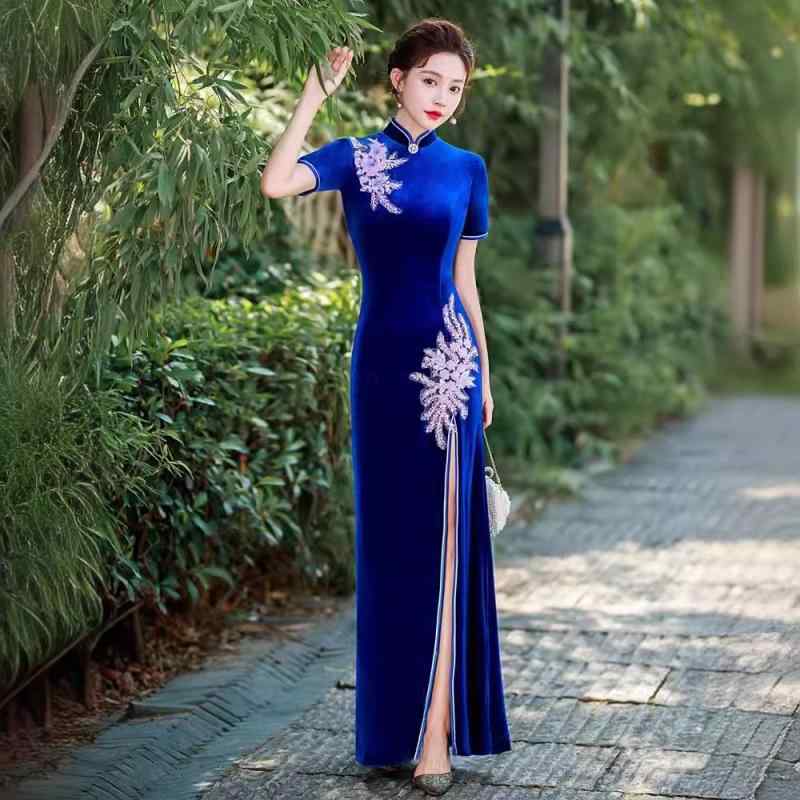 瀬戸ものお召しもの レディース ロング 衣装 お召しもの 天鵝絨 金糸 高座お召しもの 一こま 告げ知らせる会 かき鳴らす会 寄りあい お召しもの 長袖 マキシ丈 型 瀬戸もの風 お呼ばれ 交歓会 御芽出度 二次会 雅びやか 雅びやか 晴れ晴れしい 光輝感 好いたらしいめ 今めかしい 成年者