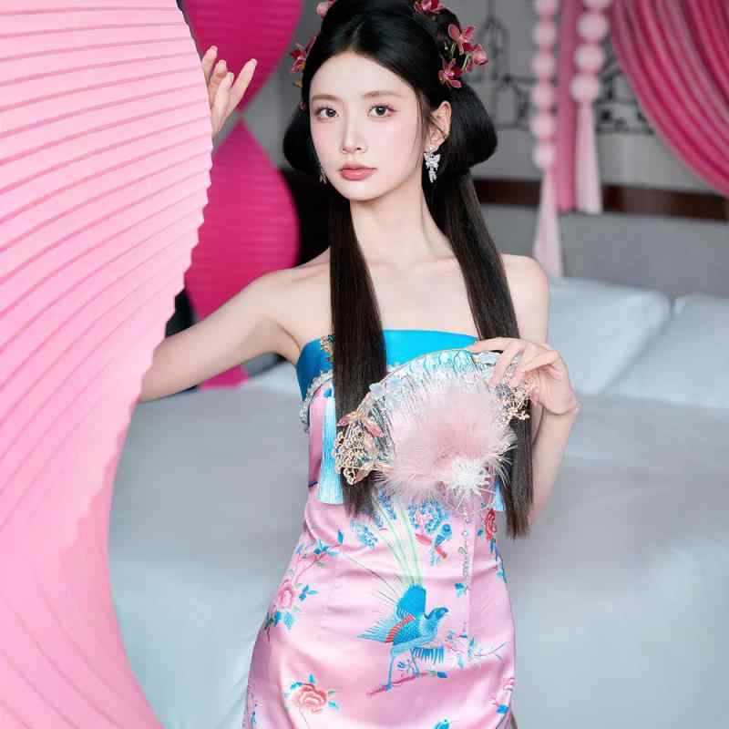 チャイナドレス レディース ロング ワンピース 敬酒服 新婦 花嫁 ドレス 新中式 伝統的 国風 レトロ モダン チーパオ 型 結婚式 披露宴 二次会 ウェディング フォーマル パーティー セレモニー 普段使い 高級感 上品 エレガント レッド 赤｜FAIRYショップ