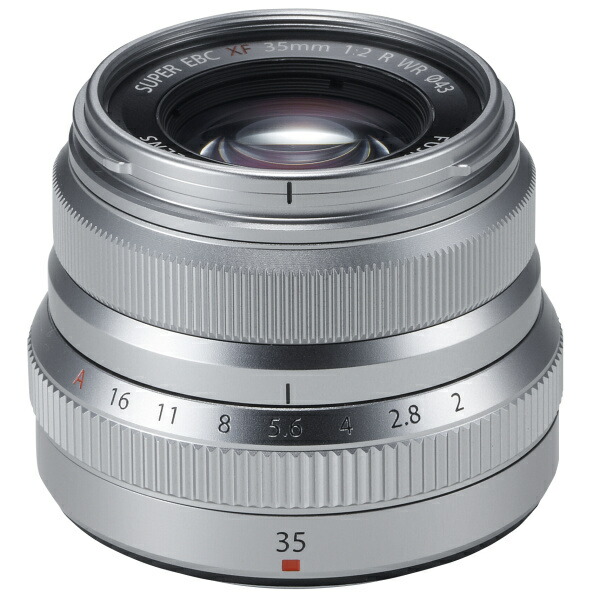 フジフイルム フジノン水晶体 XF35mmF2 R WR しろがね色