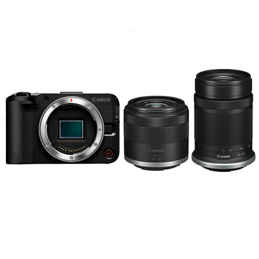 【当店一風変わった3年取りひろげる引きうける付】キヤノン EOS R50V W望遠レンズ一揃いの道具