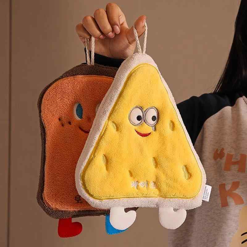 キッチンタオル かわいい柄 速乾 ふきん コーラルフランネル素材 ミニサイズ 抗菌 柔らかい 吸湿 日常使い 料理用 ハンガー付き(x50)