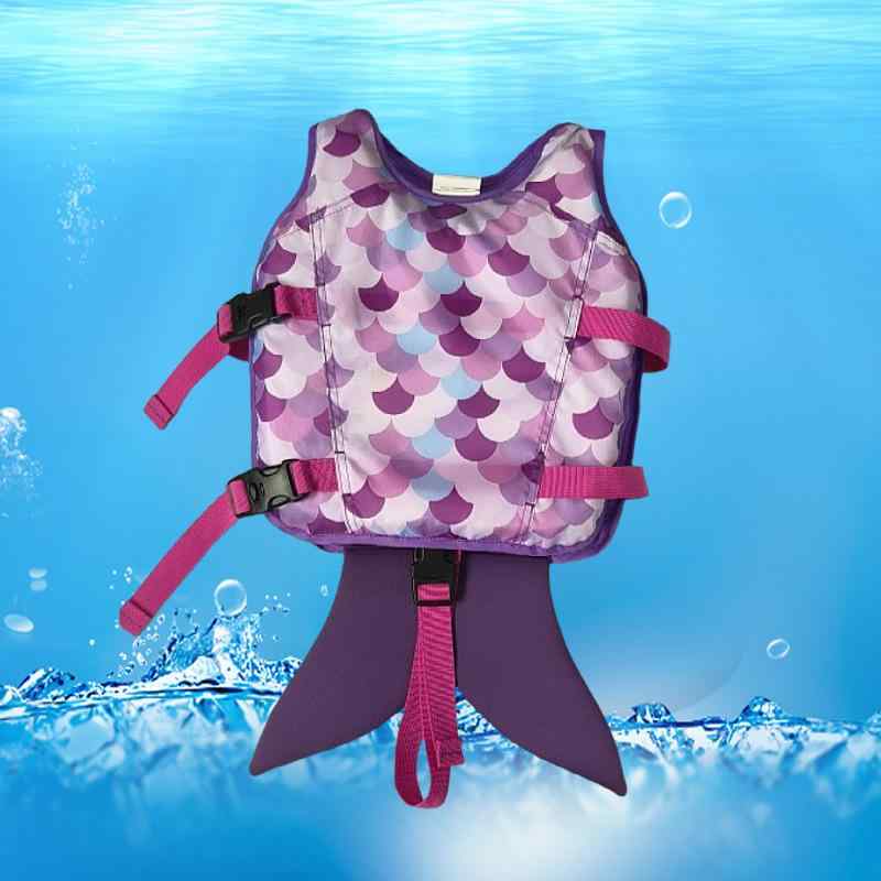 救生衣 キッズ ライフジャケット 浮力ベスト 子供用 スイミング 補助 練習用 プール 水遊び 海水浴 ビーチ アウトドア レジャー かわいい 人魚 マーメイド フローティングベスト ジュニア 女の子 男の子 防災 安全 釣り スポーツ|フェイスフル 店