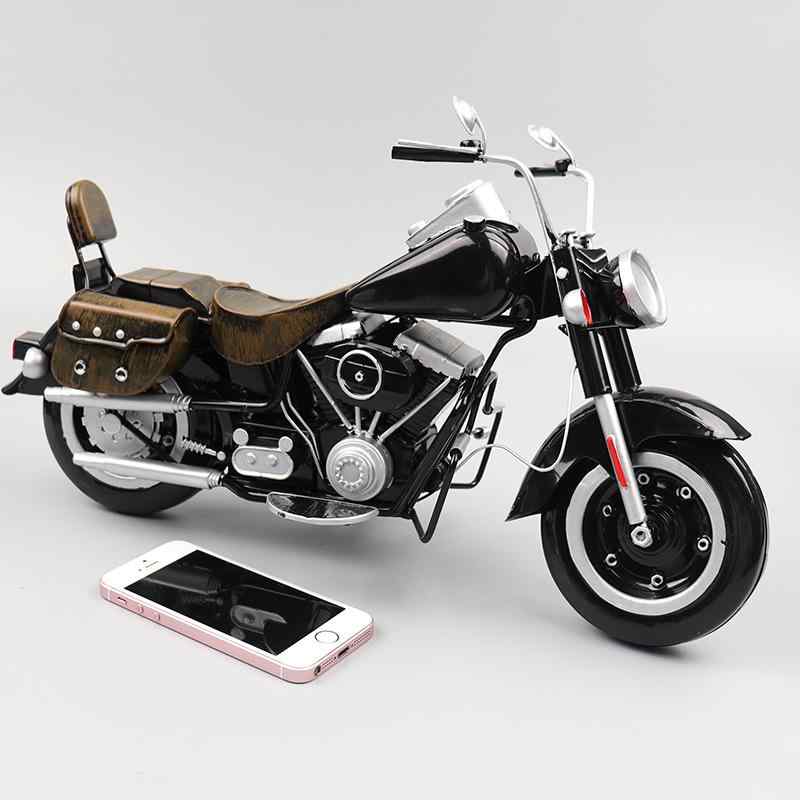 ひな型 メンズ ハーレー ダビッドソン 風 自動二輪車 自動二輪車  鉄製 写し物 図形 細密画 飾りつけ 室内装飾 飾りつけ オブジェ アンティーク ヴィンテージ レトロ 古典派音楽 喫茶店 男前 車宿り 飾りもの オシャレ 差し上げ物