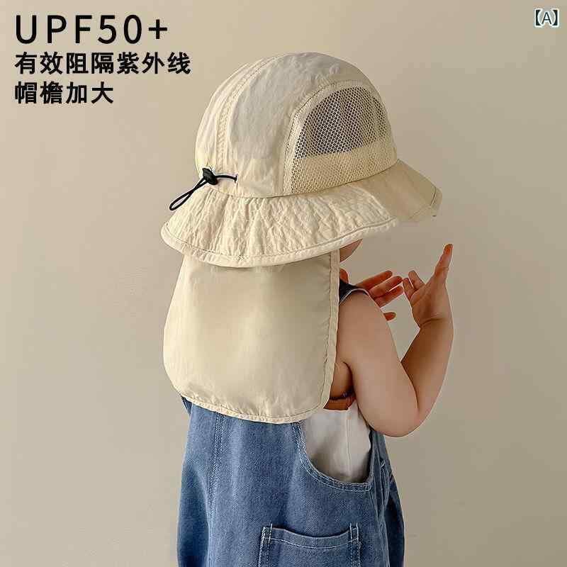 子ども用UVカット帽子