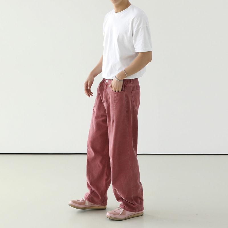 デニムパンツ メンズ 大きいサイズ ゆったり ジーパン ジーンズ ロングパンツ 接触冷感 涼しい 夏用 ボトムス カジュアル 普段使い ストリート系 部屋着 ルームウェア ビッグシルエット 太め ワイドパンツ 伸縮性 軽量 ストレッチ｜フェイスフル　店
