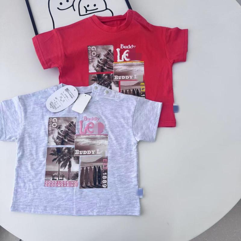 キッズ 半袖 Tシャツ 春夏 写真プリント 男女兼用 幼児用 かわいい柄 コットン混 日常使い 軽量 伸縮性(x10)