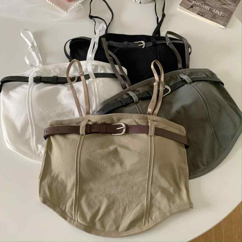 レディース キャミソール タンクトップ 夏用 インナー トップス ピュアセクシー スタイル スリムフィット ショート丈 フレッシュ かわいい 軽量 吸湿速乾 トレンド ファッション|フェイスフル 店