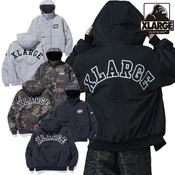 a【即完売モデル】エクストララージ☆ナイロンパファージャケット　カーキ610 楽天市場】XLARGE NYLON PUFFER JACKET エクストララージ