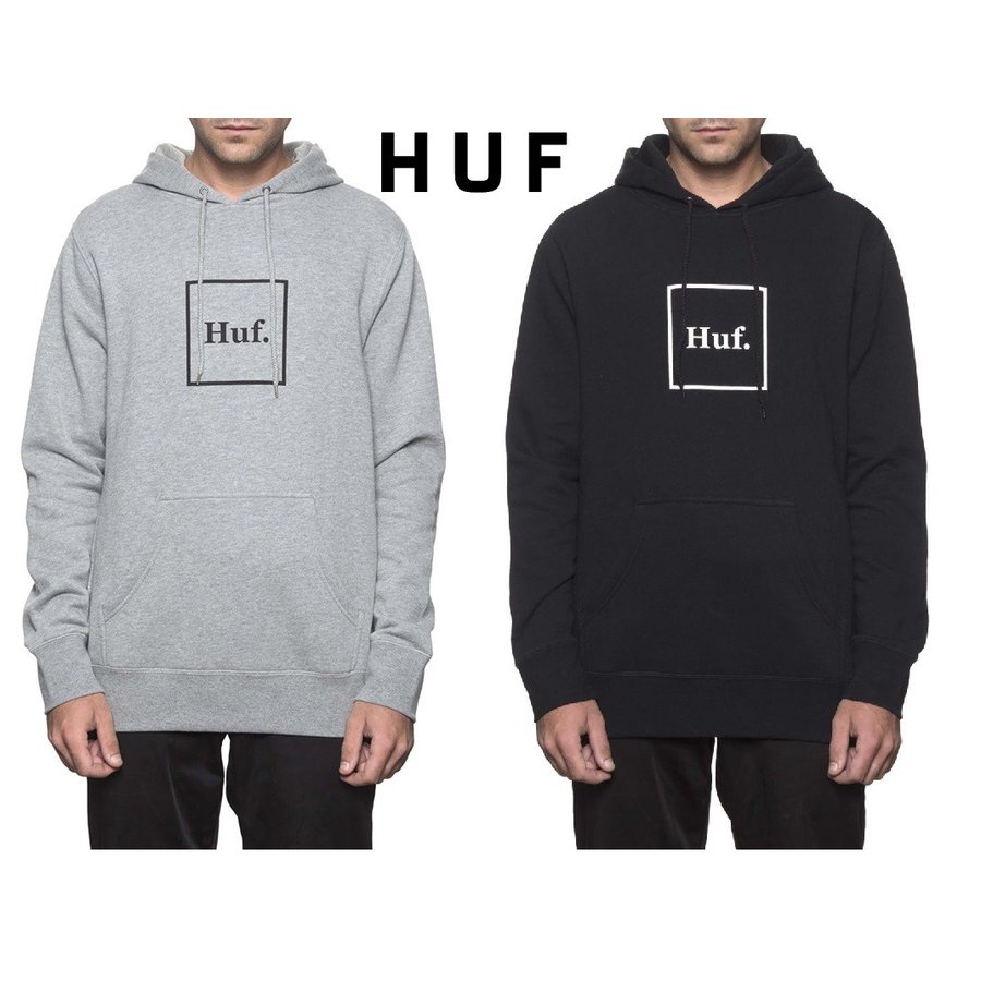 春夏新色 楽天市場 ハフ Huf Box Logo P O Hoodie ボックスロゴ プルオーバー パーカー スウェット フードロゴ グレー ブラック メンズ ブランド スケート キース Faithstore 激安ブランド Www Trailconnections Com