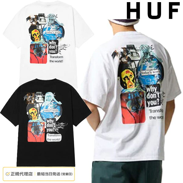ハフ HUF メンズ GIMME THE LOOT TEE TS02622 半袖Tシャツ プリント ロゴ グラフィック ストリート スケート 正規品