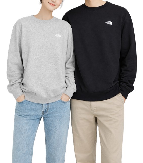 ザ 北の方 人間の顔 THE NORTH FACE スモールロゴヘザースウェットクルー 調教師 ワンポイント 定番 分かりやすい 一般受け XXL ユニ一発やる アウトドア ブランド名