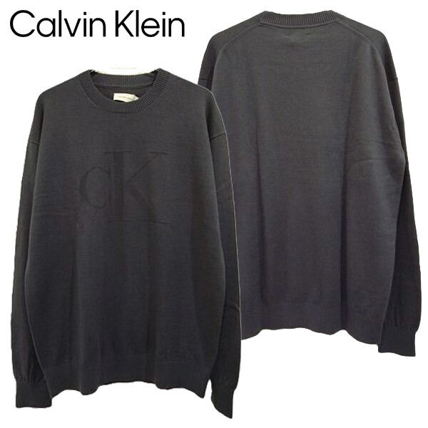カルバンクラインジーンズ CALVIN KLEIN JEANS CK INTARSIA MIX STITCH SWEATSHIRT セーター ニット インターシャ CKロゴ ユニセックス ブランド 新品 正規 18,150円