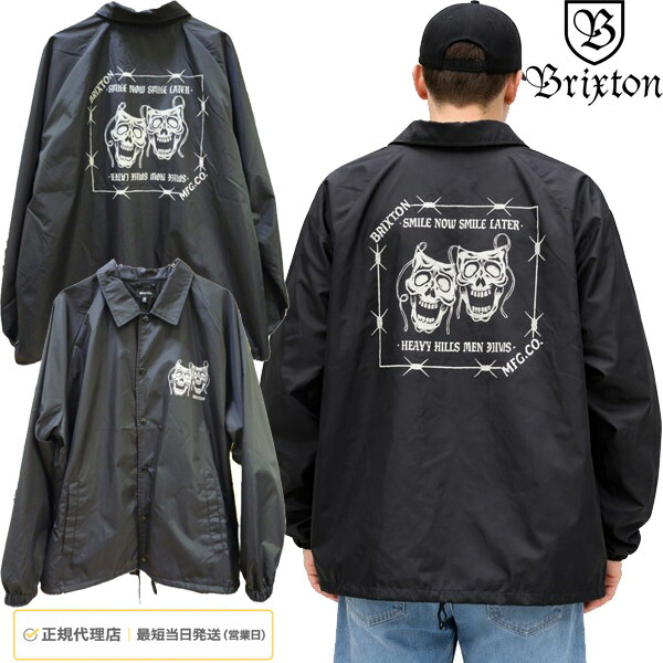 ブリクストン BRIXTON メンズ コーチジャケット WATCHMAN LW COACHES JKT BLACK ブラック アウター 羽織り ワーク アメカジ 大きいサイズ XL 正規品 12,320円