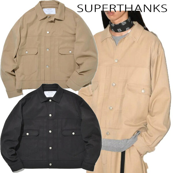 スーパーサンクス SUPERTHANKS トラッカージャケット アウター シンプル セットアップ ブランド ユニセックス 正規｜FAITHSTORE 17,325円