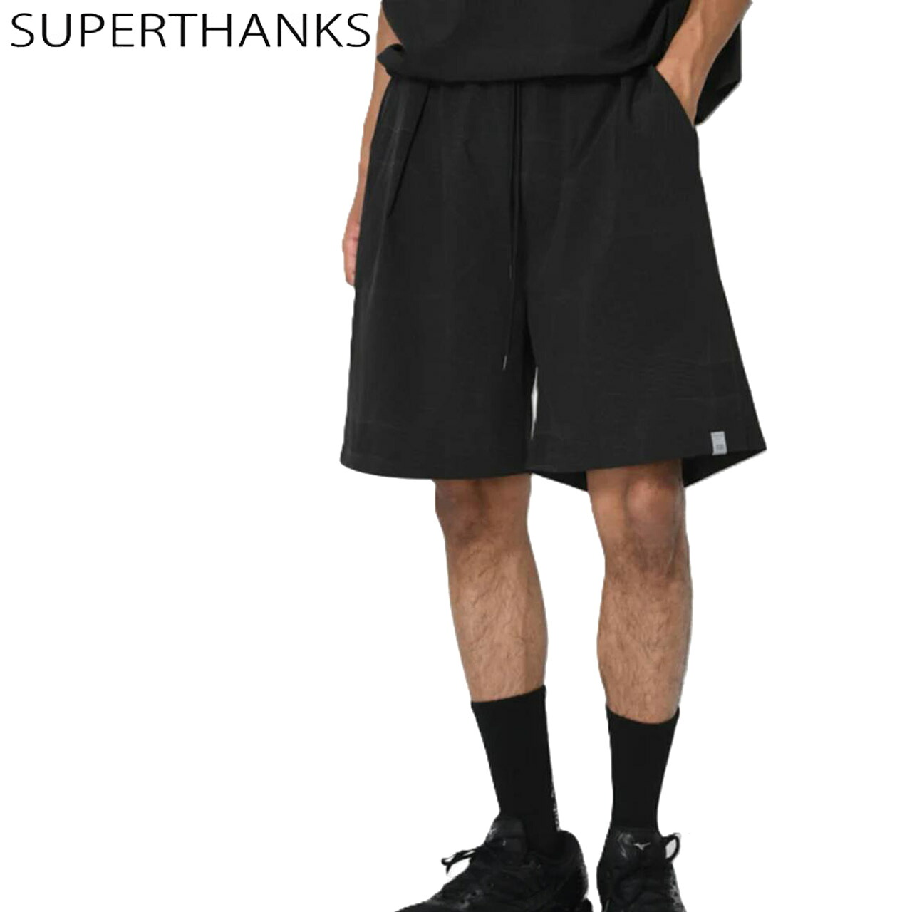 SUPERTHANKS スーパーサンクス メンズ Technical easy shorts ST262PT01 イージーショーツ ショートパンツ ハーフパンツ 速乾 清涼感 正規品|FAITHSTORE