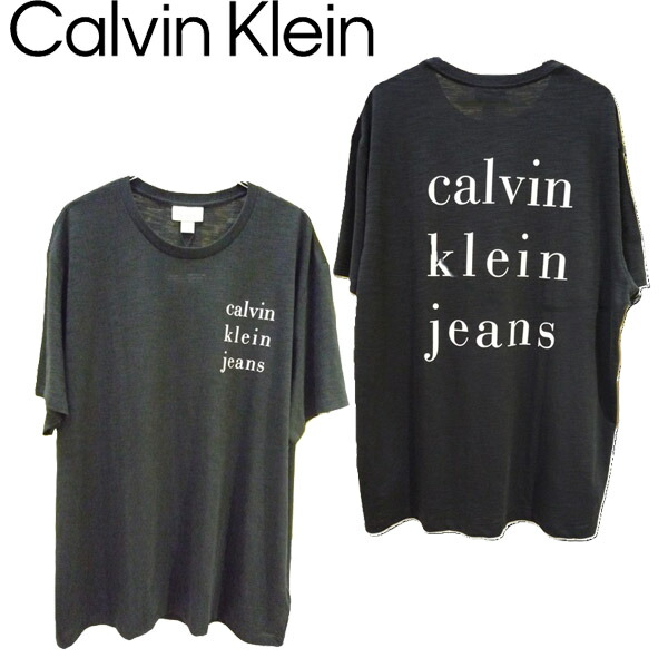 カルバンクラインジーンズ CALVIN KLEIN JEANS ショートスリーブスラブTシャツ Tシャツ 半袖 ロゴ ユニセックス ブランド CK 新品 正規｜FAITHSTORE