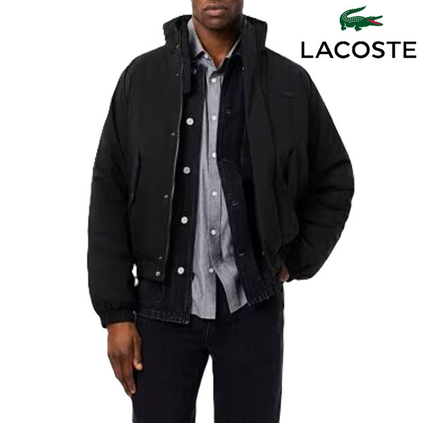 アウター ジャケット ラコステ LACOSTE 撥水パデッドジャケット 防寒 中綿 暖かい ワンポイント シンプル 人気 大人 メンズ ブランド ワニ 正規品 新品｜FAITHSTORE