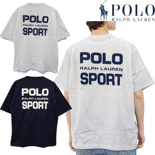 ポロ ラルフローレン POLO Ralph Lauren メンズ 半袖ティーシャツ POLO SPORT Relaxed Fit Logo T-Shirt ロゴタイプT ビッグ影ぼうし MNPOTSH1N823168 GSP65